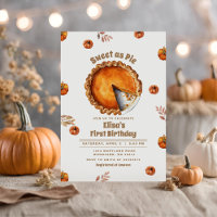 Pumpkin Sweet as Pie Party zum Geburtstag Einladun