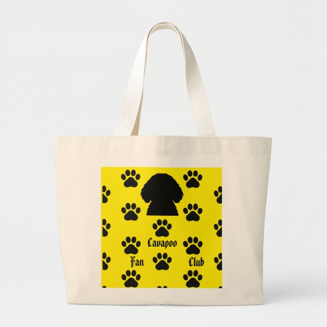Pumpkin the cavapoo tote jumbo stoffbeutel (Vorne)