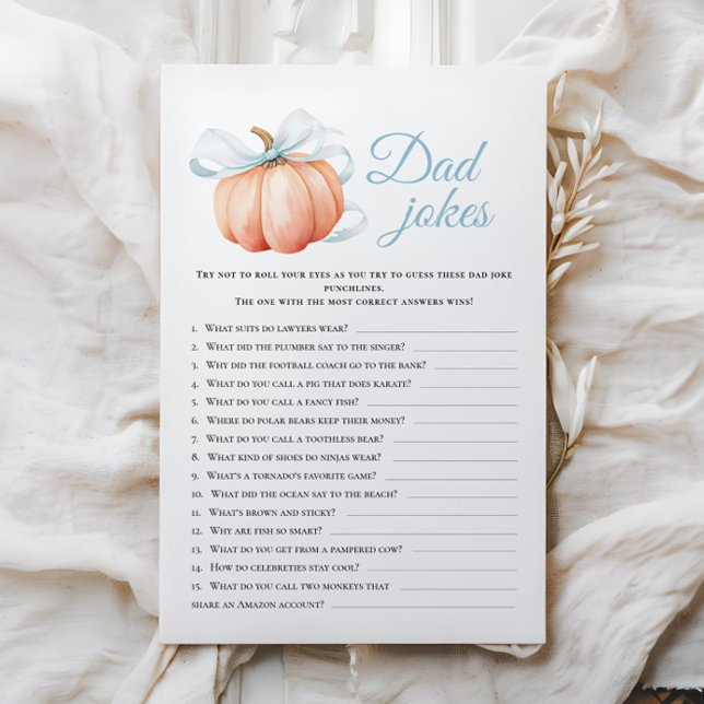 Pumpkin Theme Baby Showdusche Vater Jokes Activity (Von Creator hochgeladen)