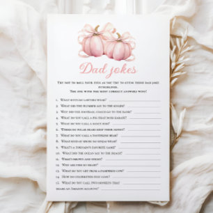 Pumpkin Theme Baby Showdusche Vater Jokes Activity