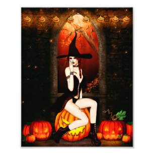 Pumpkin Throne Hexch Fotodruck