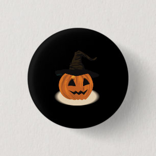 Pumpkin Tragen von Hexenhut Button
