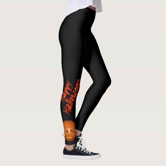 Pumpkin, traurige Flammen Leggings (Rechts)