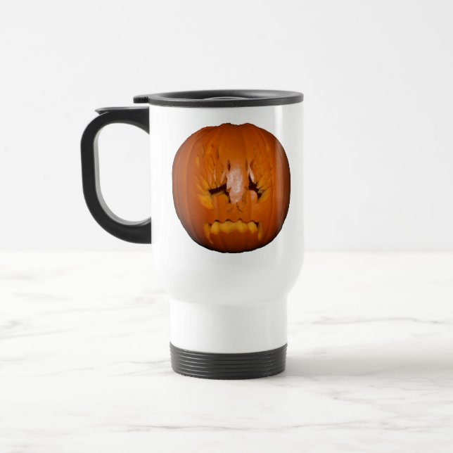 Pumpkin, traurige Flammen Reisebecher (Links)