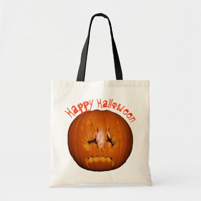 Pumpkin, traurige Flammen Tragetasche (Vorne)