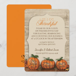 Pumpkin Trio Erntedank Einladung