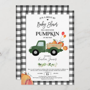 Pumpkin Truck Gender Neutral Fall Babydusche Einladung