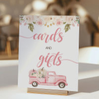 Pumpkin Truck Kinderduschkarte und Geschenkzeichen