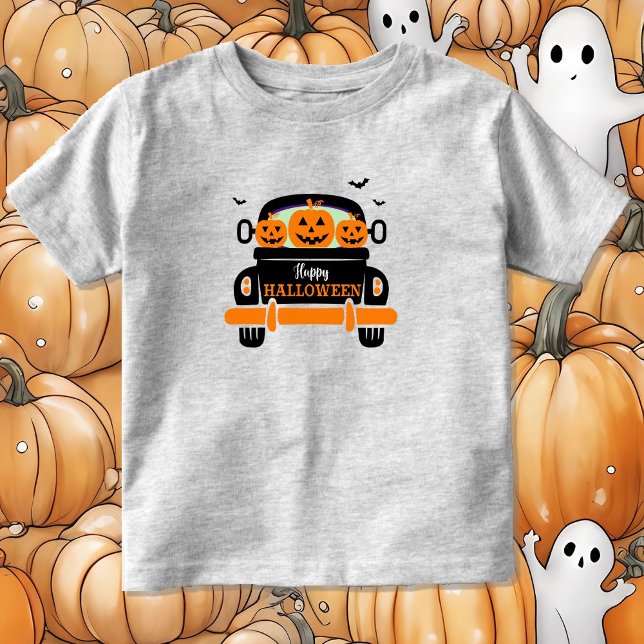 Pumpkin Truck Kleinkind-Kürbislaterne Kleinkind T-shirt (Von Creator hochgeladen)