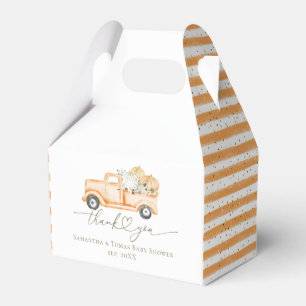 Pumpkin Truck Modernes Fall Baby Dusche Geschenkschachtel