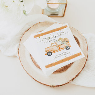 Pumpkin Truck Modernes Fall Baby Dusche Serviette