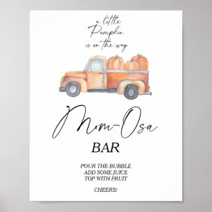 Pumpkin-Truck \ Mon-osa-Bar-Poster Poster