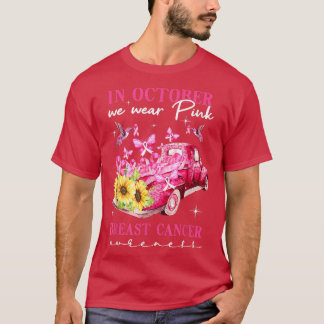 Pumpkin Truck Schmetterlinge Sonnenblume im Oktobe T-Shirt