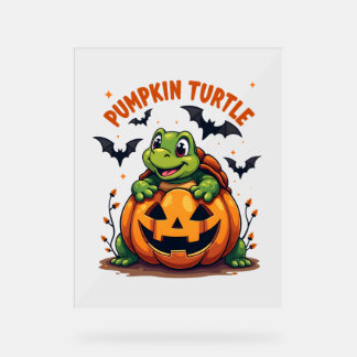 Pumpkin Turtle Acrylschild