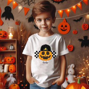Pumpkin Typ Kleinkind Retro Boys Halloween Fall Tri-Blend Shirt