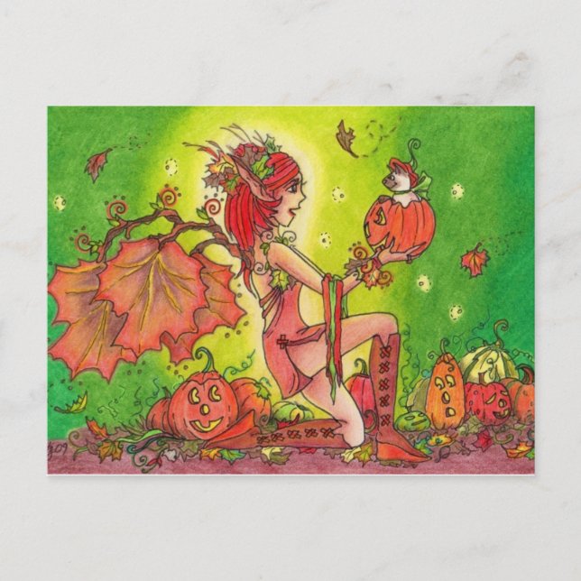 Pumpkin Überraschungskarte Postkarte (Vorderseite)