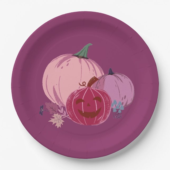 Pumpkin um darüber zu reden pappteller (Vorderseite)