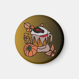 Pumpkin und Augenbrauen für Perfektion Magnet