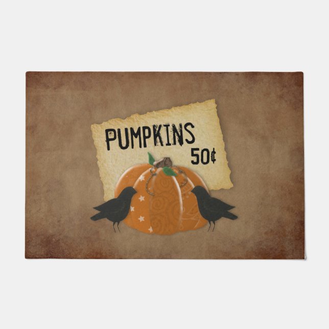 Pumpkin und Crows Door Mat Fußmatte (Vorderseite)