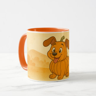Pumpkin und ein Hund Tasse