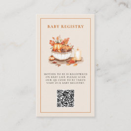 Pumpkin und Gewürz und alles Nizza Baby Dusche Begleitkarte