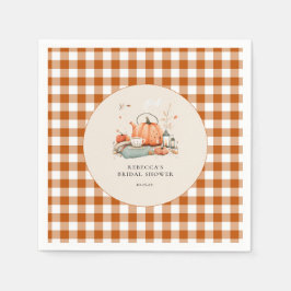 Pumpkin und Gewürz und alles Nizza Baby Dusche Serviette