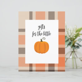 Pumpkin und Kariertes Geschenktisch-Poster