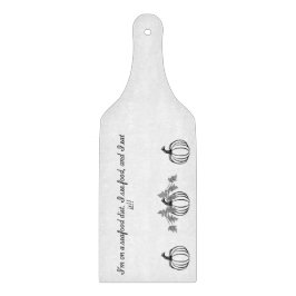 Pumpkin und lustige Meeresfrüchte Anführungsbrett Schneidebrett