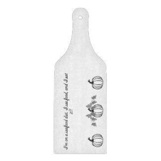 Pumpkin und lustige Meeresfrüchte Anführungsbrett Schneidebrett