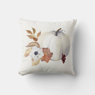 Pumpkin und Magnolia-Herbstfarben Kissen