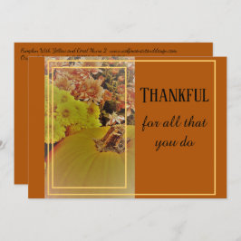 Pumpkin und Mehm 2 / dankbar / 5" x 7" Postkarte