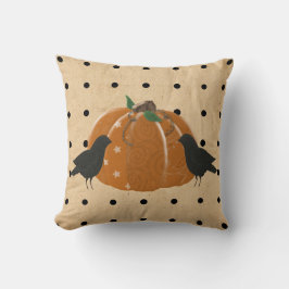 Pumpkin und Polka Dots Pillow Kissen