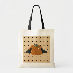 Pumpkin und Polka Dots Tote Tag Tragetasche
