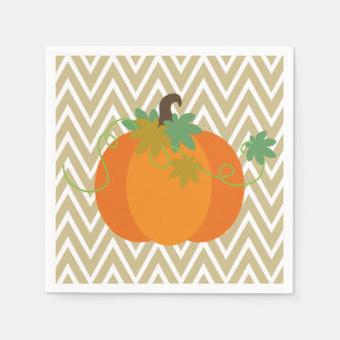 Pumpkin und Zickzack Zigzag Musterpapier Napkins Serviette