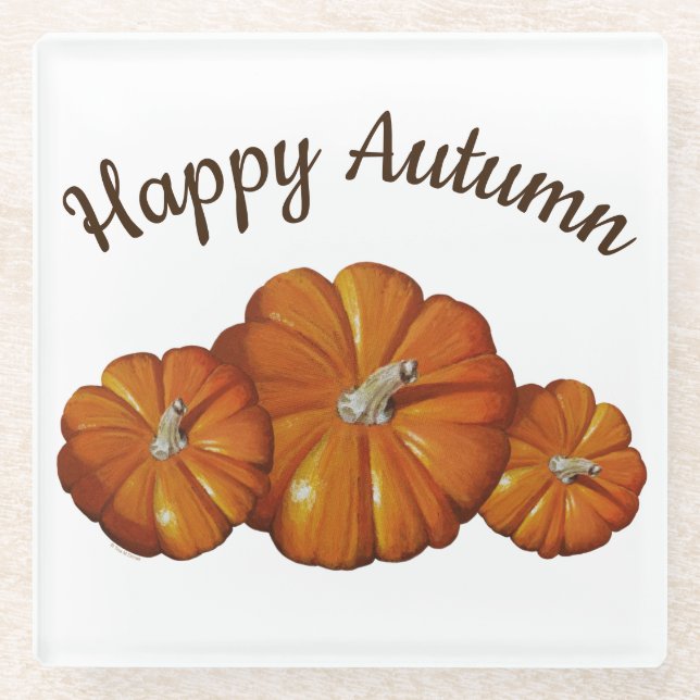 Pumpkin-Untersetzer Glasuntersetzer (Vorderseite)