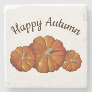 Pumpkin-Untersetzer Steinuntersetzer