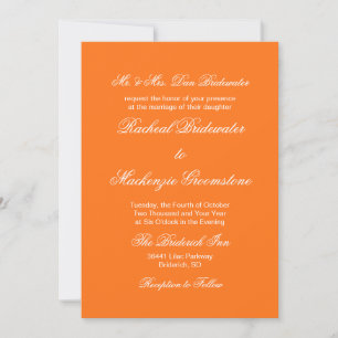 Pumpkin Upscale Autumn Color Design Hochzeit im He Einladung