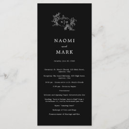 Pumpkin Vines Wedding Program Programm