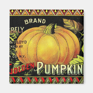 Pumpkin-Vintag-Etikett Magnet