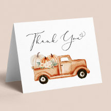 Pumpkin Vintag Truck Wasserfarbe Kinderdusche