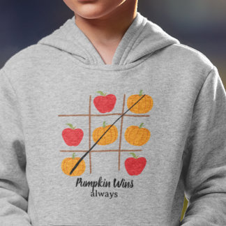 Pumpkin vs. Apple Fall Halloween Hoodie