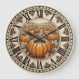  Pumpkin - Wall Clock  Große Wanduhr