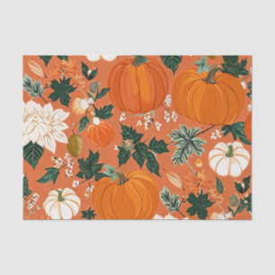 Pumpkin Wasserfarbe Herbstmuster für Herbst Seidenpapier