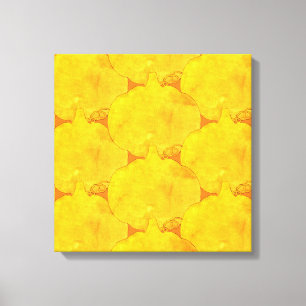 Pumpkin Wasserfarben-Mustermalerei Leinwanddruck