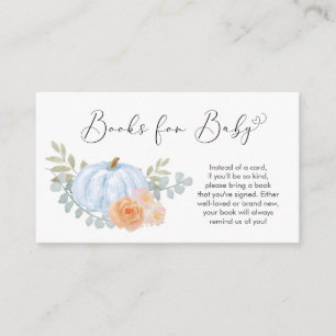 Pumpkin Wasserfarbenbücher für Babydusche Begleitkarte