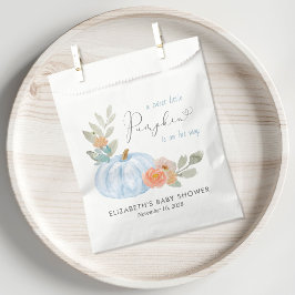 Pumpkin Watercolor Baby Boy Dusche Geschenktütchen