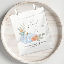 Pumpkin Watercolor Baby Boy Dusche Vielen Dank Geschenktütchen