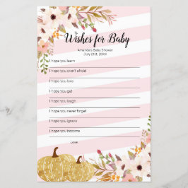 Pumpkin Watercolor wünscht sich ein Baby Game