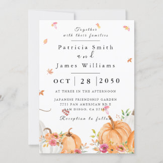Pumpkin Wedding Einladung