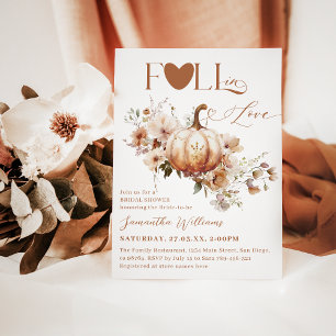 Pumpkin Wildblume Boho Chic Fall Brautparty Einladung